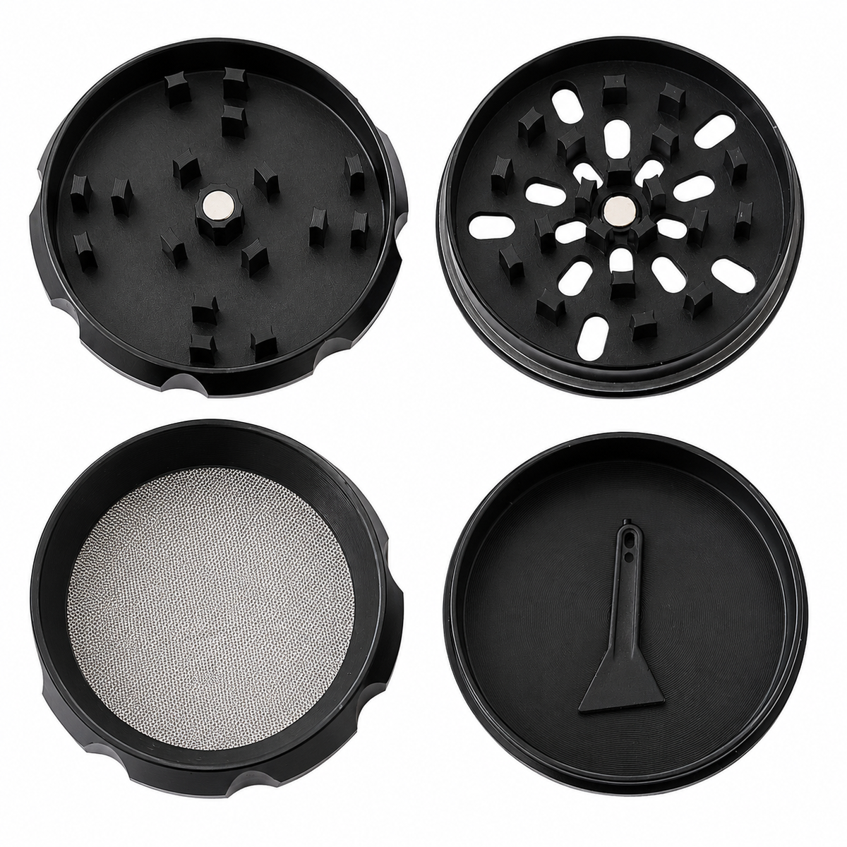 Black Paladin Anti-Haft Grinder Keramik beschichtet 63mm 4-teilig